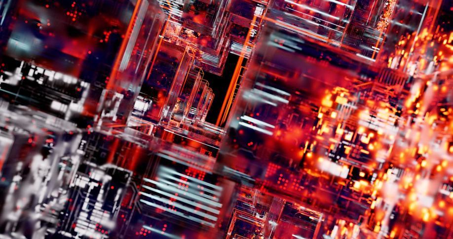 An abstract circuit pattern